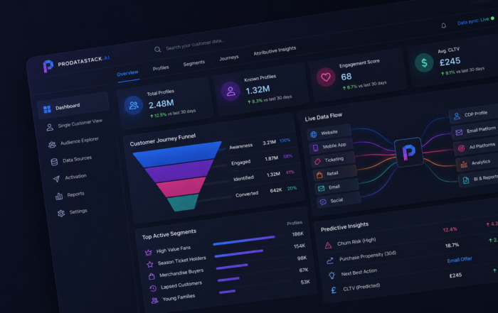 A representative image to show ROI and a CDP dashboard
